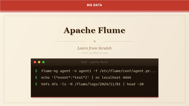 Apache Flume Tutorial: Learn Data Collection from Scratch (2026)