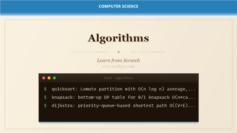 Algorithms Tutorial: Learn Problem Solving from Scratch (2026)