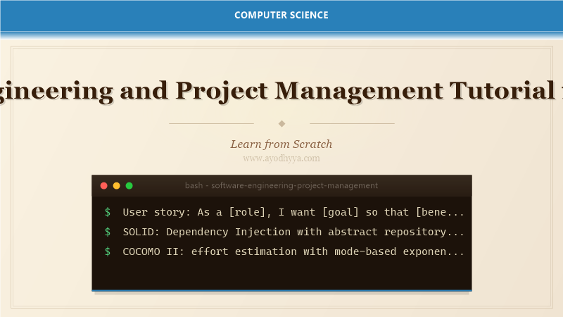 Software Engineering and Project Management Tutorial from Scratch (2026)