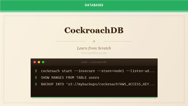 CockroachDB Tutorial: Learn Distributed SQL from Scratch (2026)