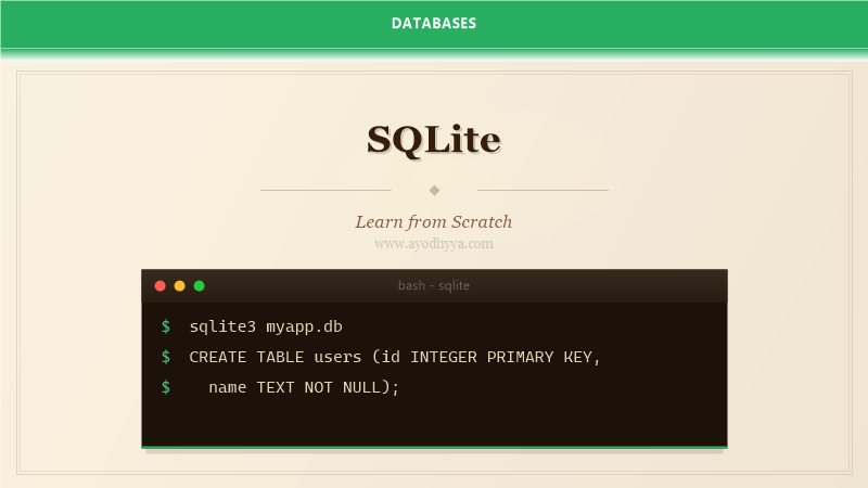 SQLite Tutorial: Learn Embedded Database from Scratch (2026)
