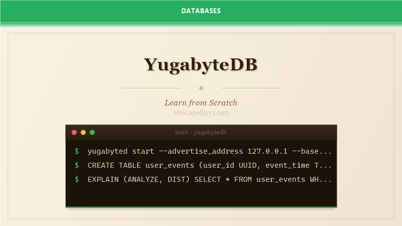 YugabyteDB Tutorial: Learn Distributed SQL from Scratch (2026)