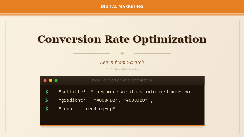 Conversion Rate Optimization Tutorial: Learn CRO from Scratch (2026)