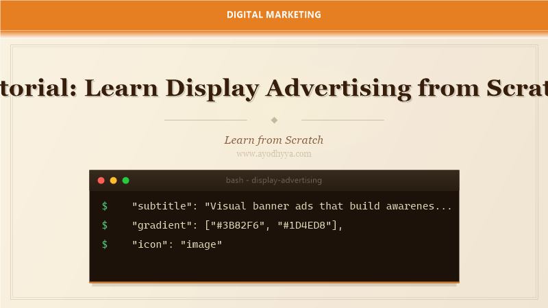 Tutorial: Learn Display Advertising from Scratch (2026)