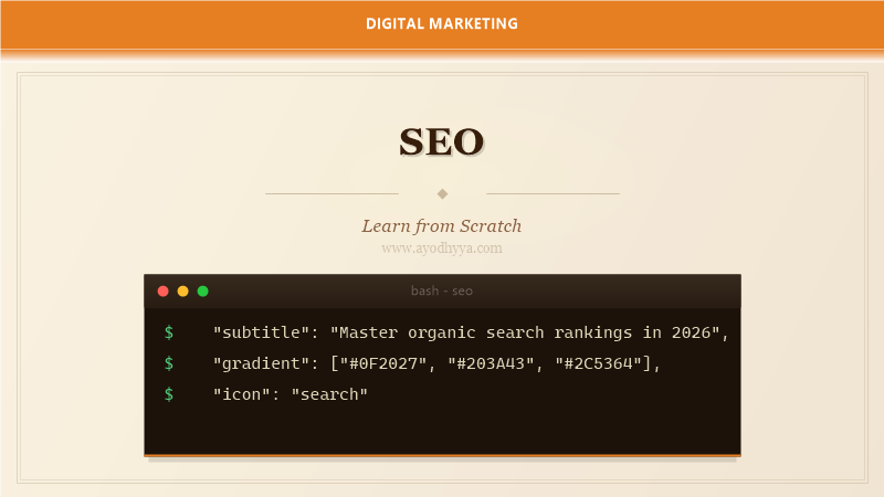 SEO Tutorial: Learn Search Optimization from Scratch (2026)