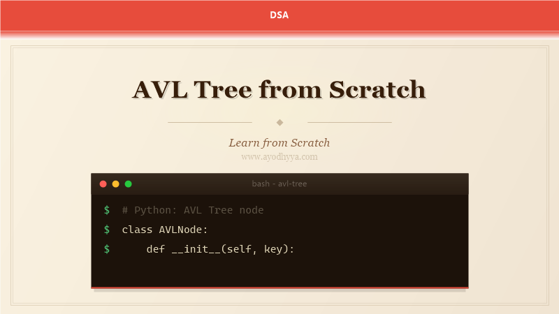 AVL Tree from Scratch (2026)