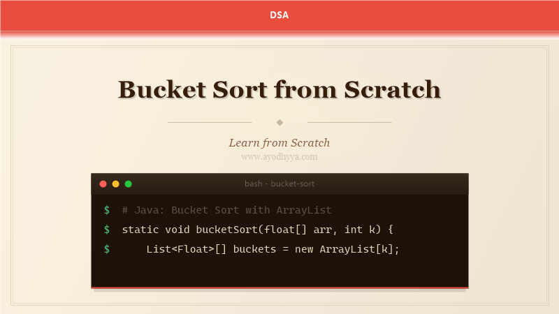 Bucket Sort from Scratch (2026)