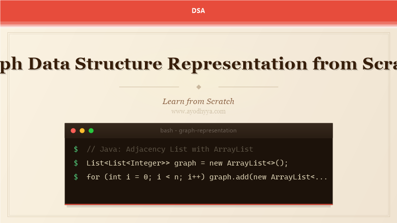 Graph Data Structure Representation from Scratch (2026)