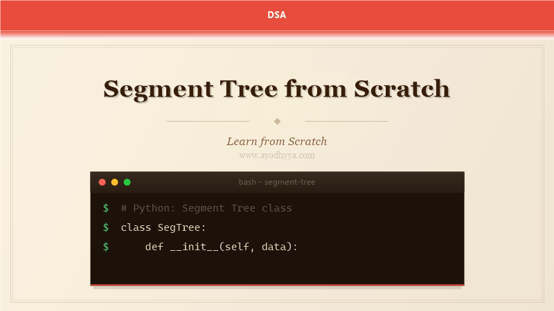 Segment Tree from Scratch (2026)