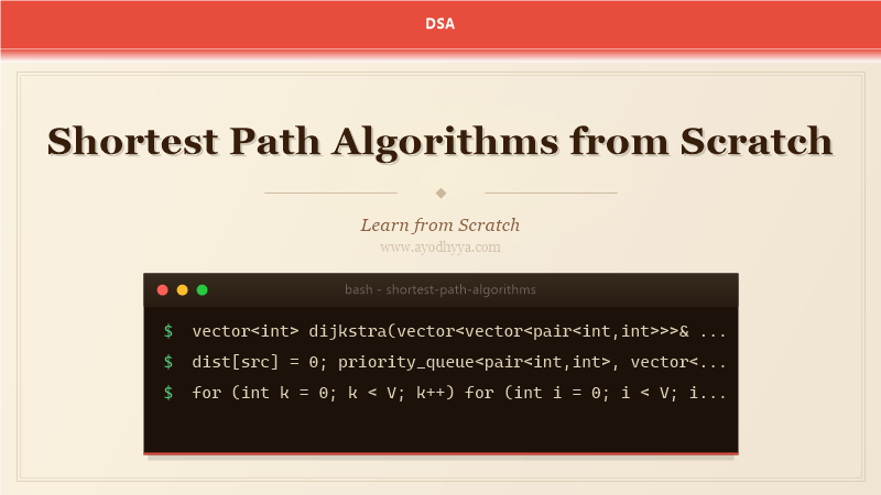 Shortest Path Algorithms from Scratch (2026)