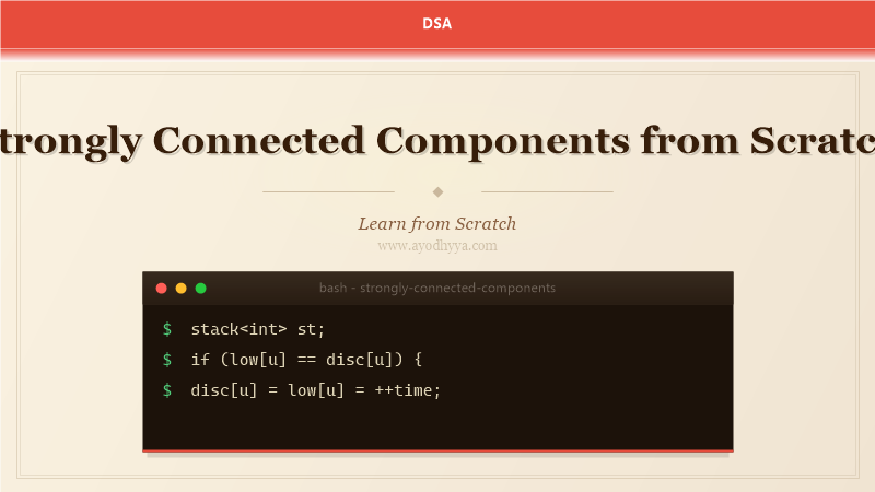 Strongly Connected Components from Scratch (2026)