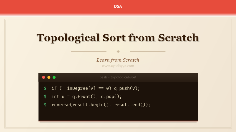 Topological Sort from Scratch (2026)