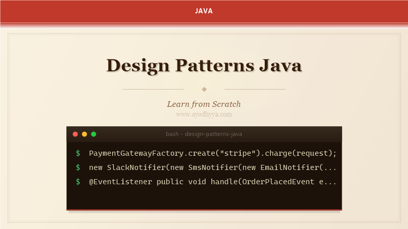 Design Patterns Java Tutorial: Learn Patterns from Scratch (2026)