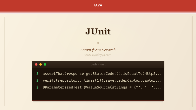 JUnit Tutorial: Learn Unit Testing from Scratch (2026)