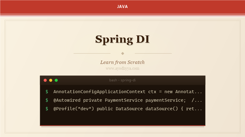 Spring DI Tutorial: Learn Dependency Injection from Scratch (2026)