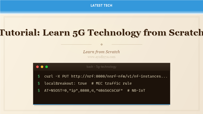 Tutorial: Learn 5G Technology from Scratch (2026)