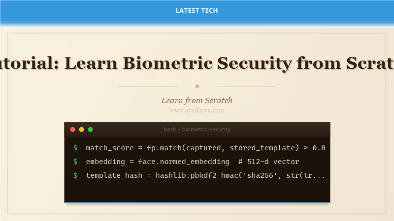 Tutorial: Learn Biometric Security from Scratch (2026)