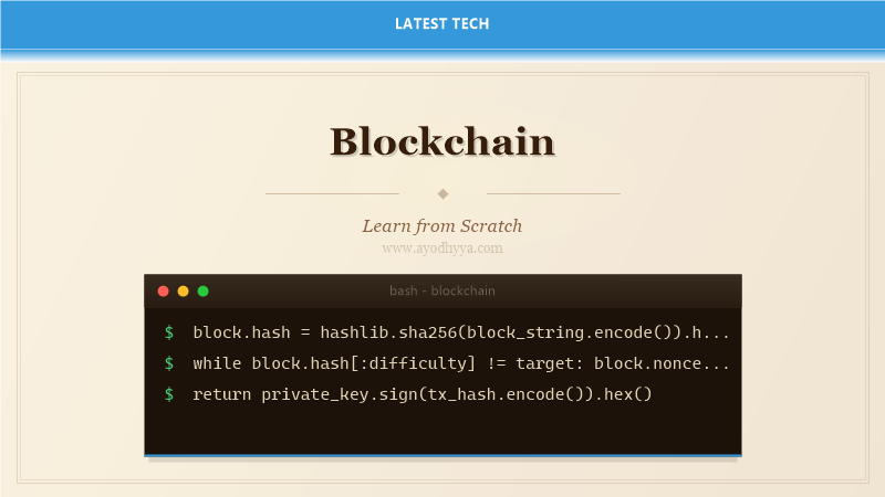 Blockchain Tutorial: Learn Distributed Ledger from Scratch (2026)