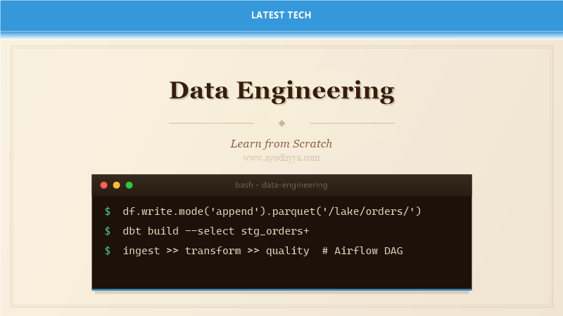 Data Engineering Tutorial: Learn Data Pipeline from Scratch (2026)