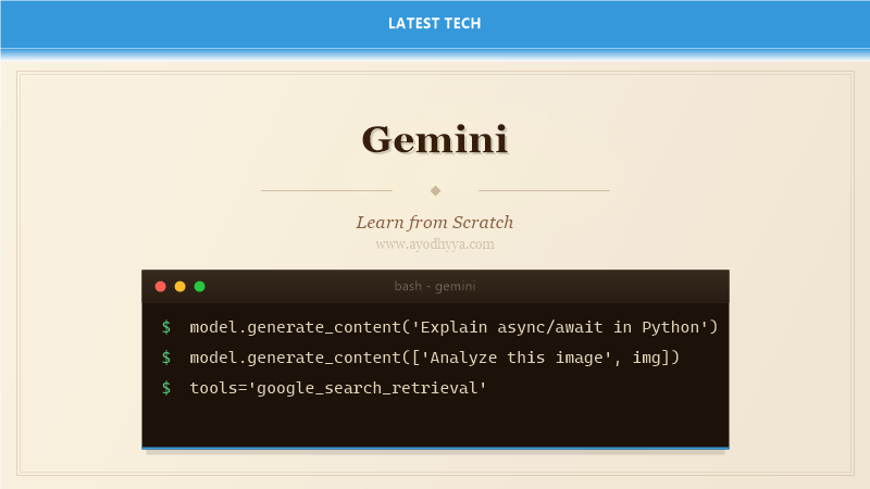 Gemini Tutorial: Learn Google AI from Scratch (2026)