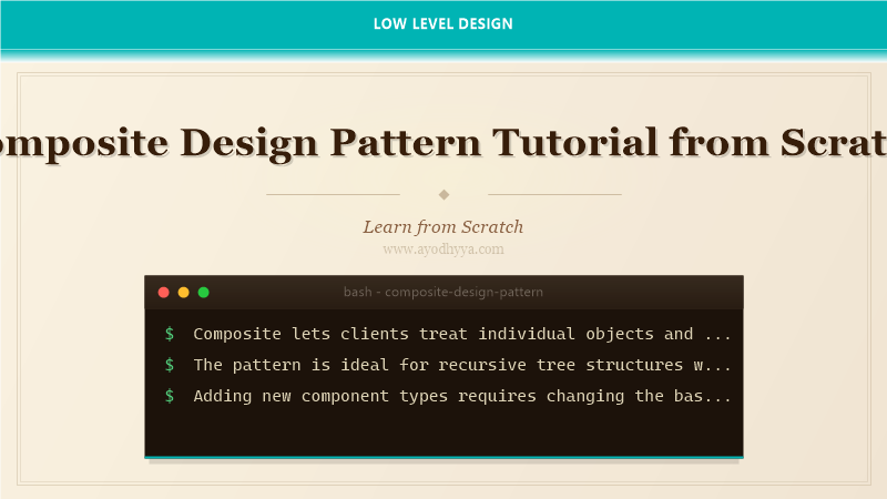 Composite Design Pattern Tutorial from Scratch (2026)