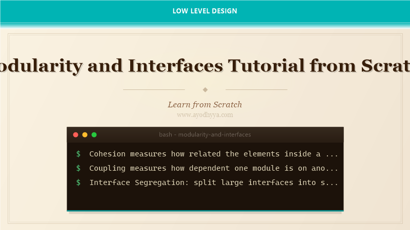 Modularity and Interfaces Tutorial from Scratch (2026)