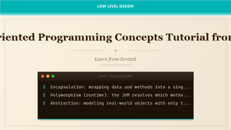 Object-Oriented Programming Concepts Tutorial from Scratch (2026)