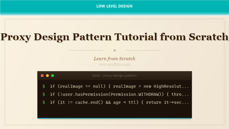 Proxy Design Pattern Tutorial from Scratch (2026)