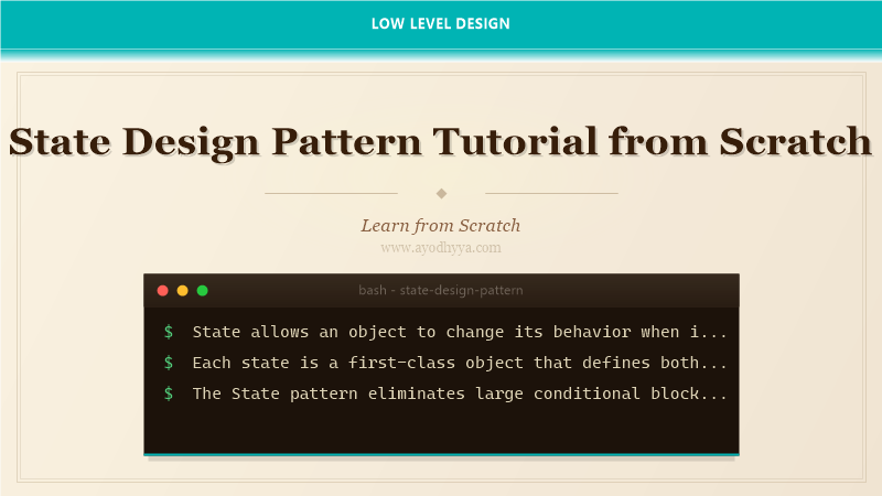 State Design Pattern Tutorial from Scratch (2026)