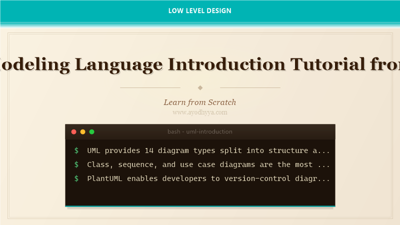 Unified Modeling Language Introduction Tutorial from Scratch (2026)