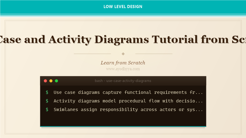 Use Case and Activity Diagrams Tutorial from Scratch (2026)