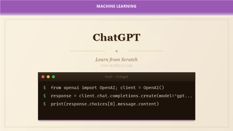 ChatGPT Tutorial: Learn LLM from Scratch (2026)