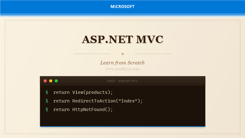 ASP.NET MVC Tutorial: Learn Web Apps from Scratch (2026)