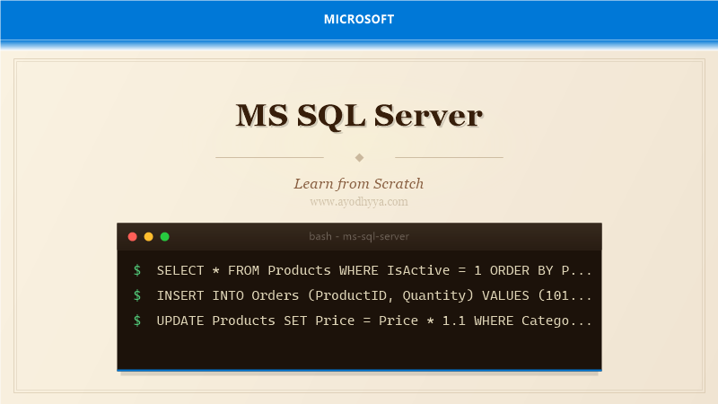 MS SQL Server Tutorial: Learn Database from Scratch (2026)