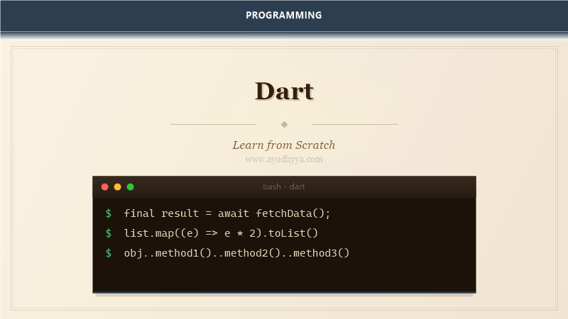 Dart Tutorial: Learn UI Language from Scratch (2026)
