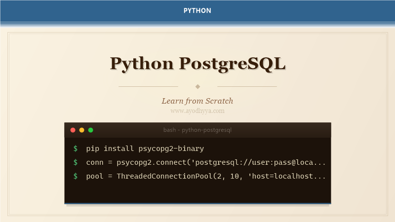 Python PostgreSQL Tutorial: Learn Database from Scratch (2026)