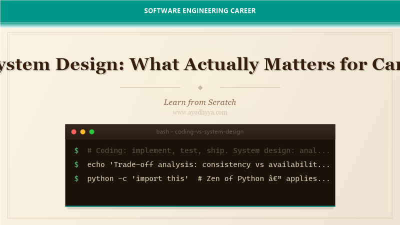 Coding vs System Design: What Actually Matters for Career Growth