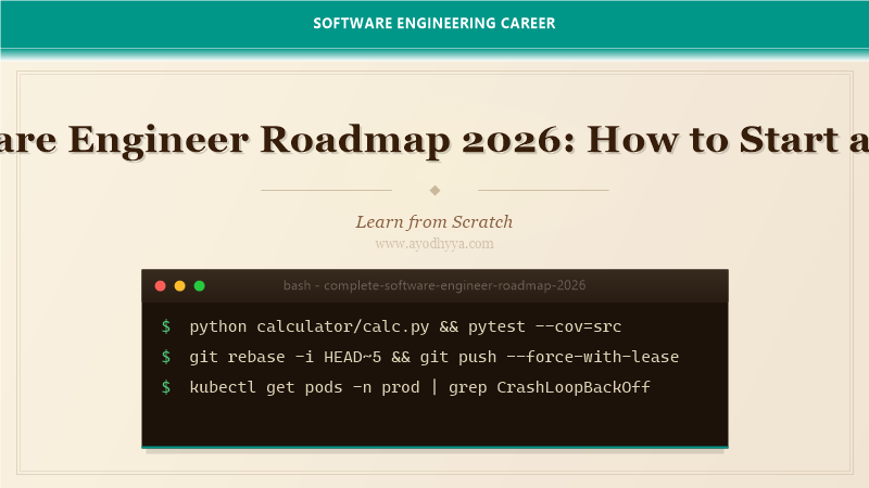 Complete Software Engineer Roadmap 2026: How to Start and Succeed Fast