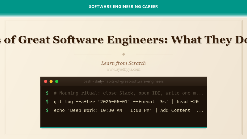 Daily Habits of Great Software Engineers: What They Do Differently