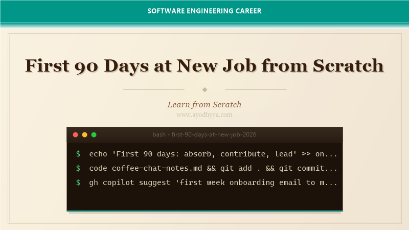 First 90 Days at New Job from Scratch (2026)