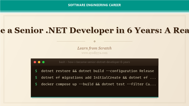How I Became a Senior .NET Developer in 6 Years: A Real Career Path