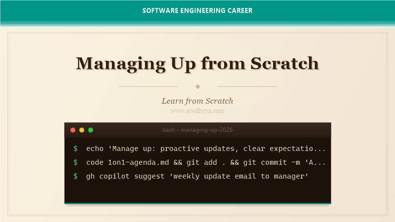 Managing Up from Scratch (2026)