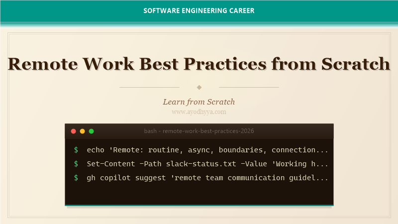 Remote Work Best Practices from Scratch (2026)