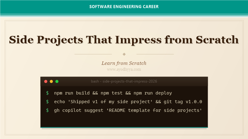 Side Projects That Impress from Scratch (2026)