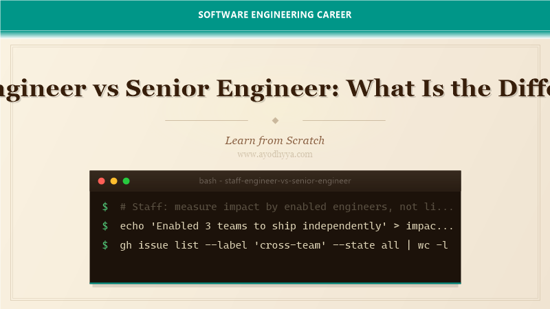 Staff Engineer vs Senior Engineer: What Is the Difference?