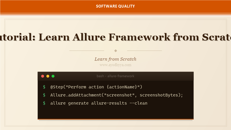 Tutorial: Learn Allure Framework from Scratch (2026)