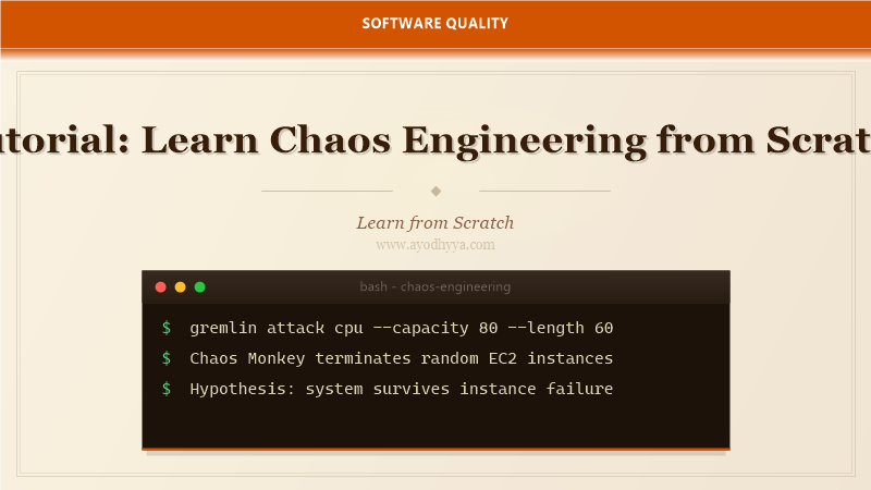 Tutorial: Learn Chaos Engineering from Scratch (2026)