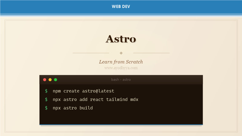 Astro Tutorial: Learn Islands Architecture from Scratch (2026)