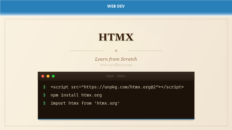 HTMX Tutorial: Learn Modern HTML from Scratch (2026)