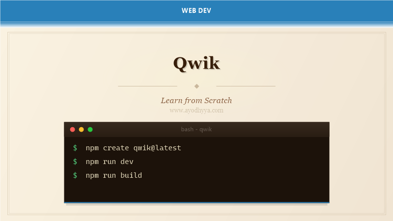 Qwik Tutorial: Learn Resumable Apps from Scratch (2026)